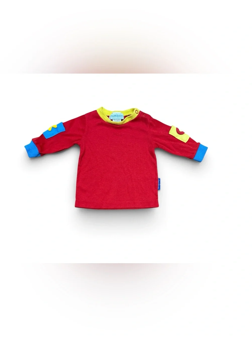 Vintage 90s Baby Boys Footed Overall & Shirt Set Size 3-6 Months OshKosh B’Gosh